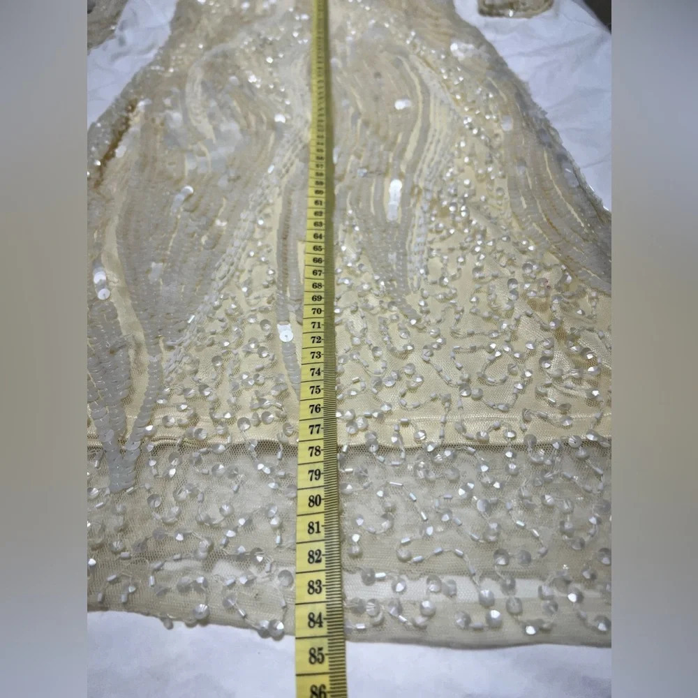 Sequin Lace Midi Dress Size 2 - Picture 15 of 15
